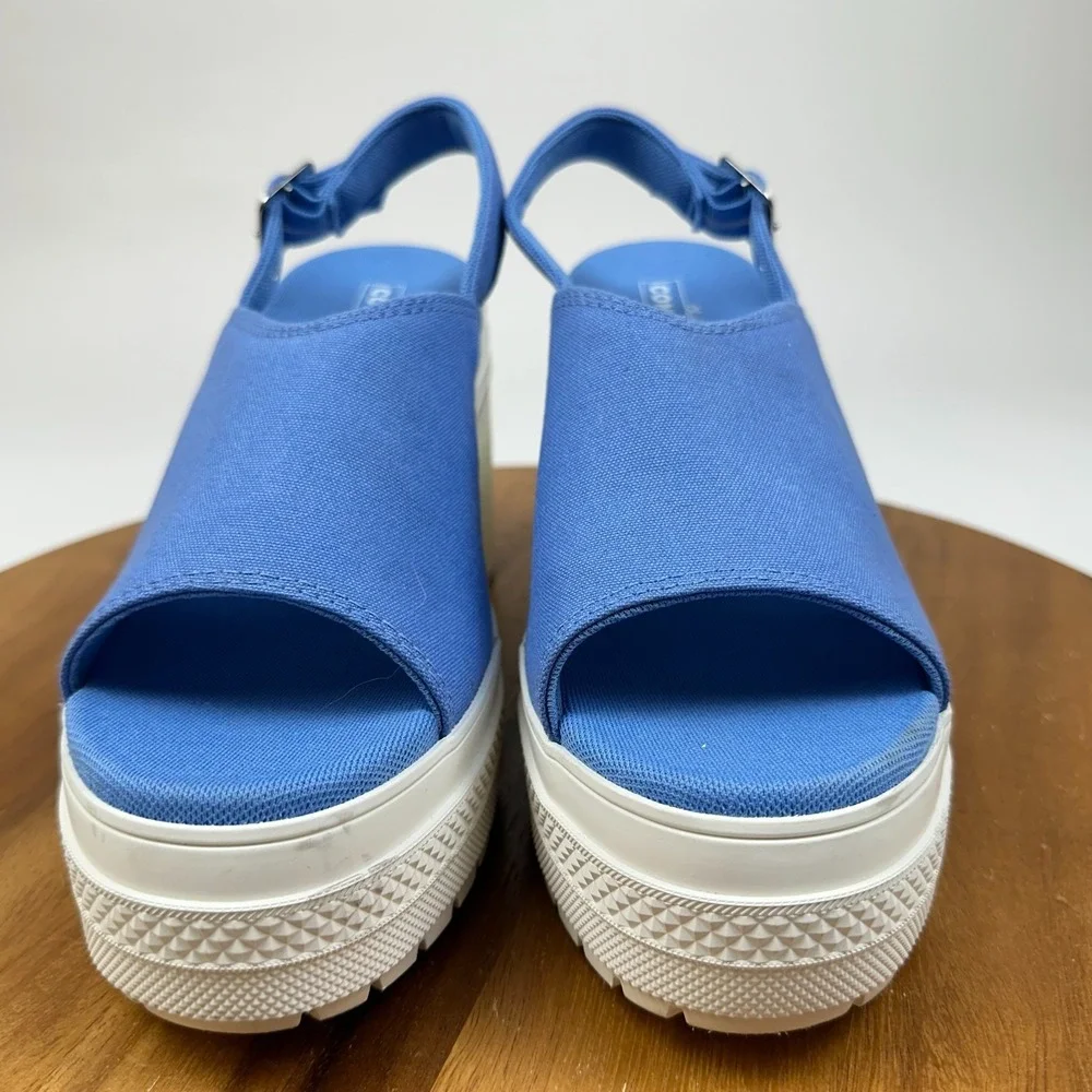 New Womens Vans Chuck 70 De Luxe Heel Slingback Blue Sandal Shoes Size 10 M NWOB